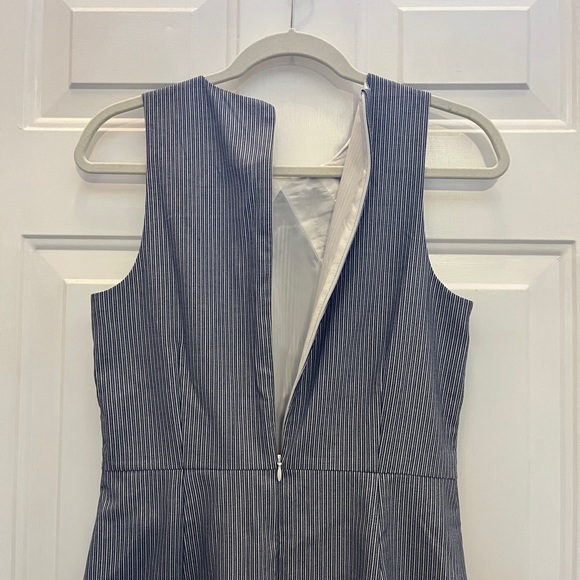 Banana Republic Striped Faux Wrap Sleeveless Mini Dress, Size 6 - Picture 6 of 12